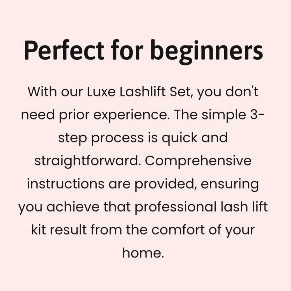 Luxe Lashlift Set ✦ Gentle Lash Lift Kit ✦ Strong Adhesive 8 Weeks Lift NWT